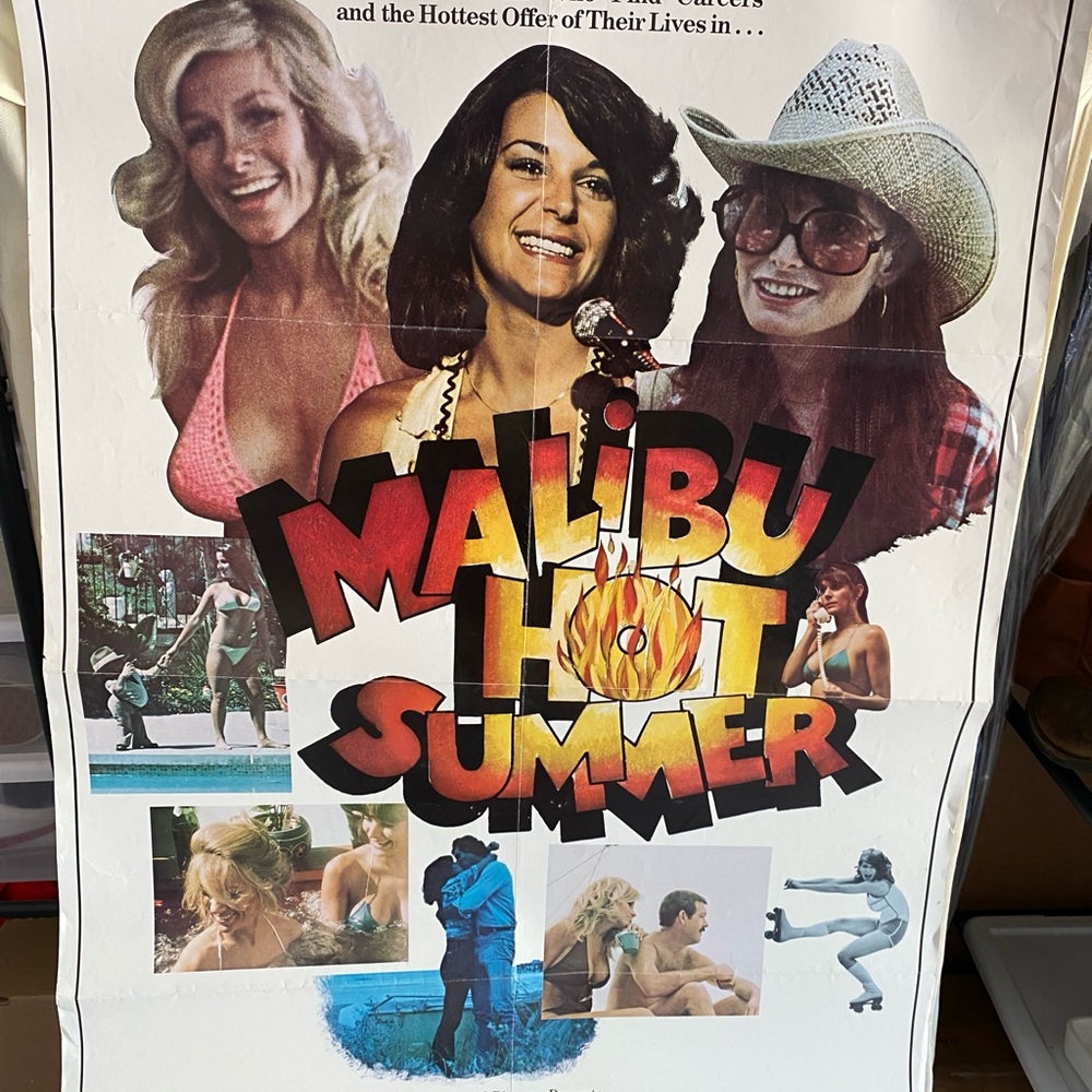Vintage Malibu Hot Summer Poster